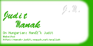 judit manak business card